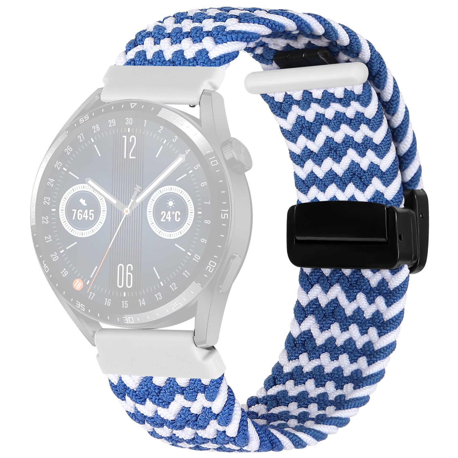 Nylon Watch Bands for Garmin vivomove Trend Style Luxe 20mm Folding Buckle Adjustable Braided Strap Nylon Watch Bands for Garmin vivomove Trend Style Luxe 20mm Folding Buckle Adjustable Braided Strap